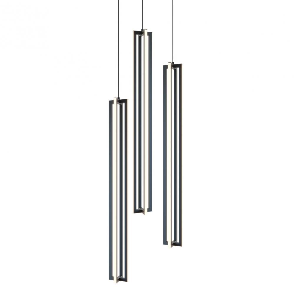 Cass 3 Light Medium Round Pendant