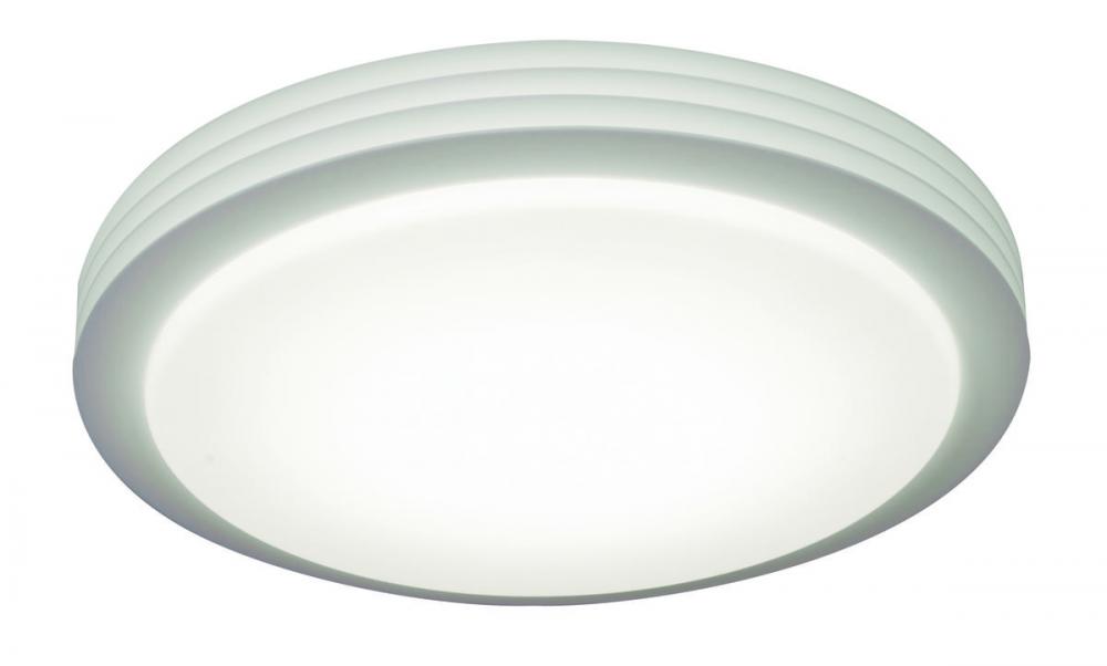 Lenox 17in Flush,120V,AJ CCT,White,Battery