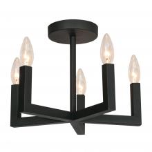 AFX Lighting, Inc. GRCC14CBBK - GRACE 6 LIGHT CEILING CANDELABRA BASE