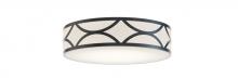 AFX Lighting, Inc. LAKF16LAJUDBK-MS - Lake 16'' LED Flush Mount, 30W, 120-277V, BK w/MS