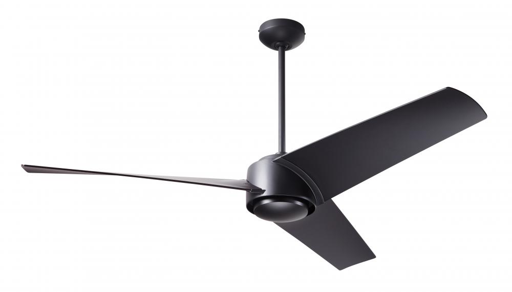 Ambit DC Fan- Matte Black Finish; 56" Matte Black Blades; No Light; Remote Control