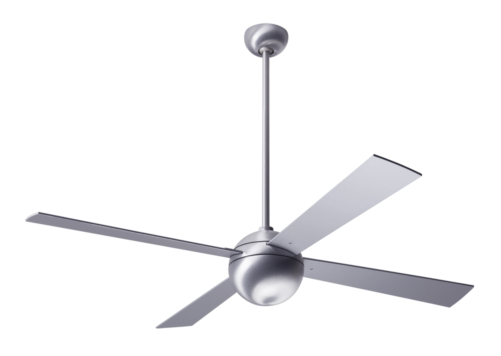 Ball Fan; Brushed Aluminum Finish; 42" Aluminum Blades; No Light; Fan Speed and Light Control (3