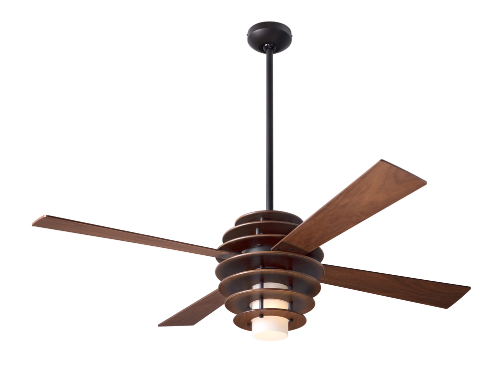 Stella Fan; Mahogany/Dark Bronze Finish; 52" Black Blades; 17W LED; Fan Speed and Light Control