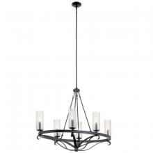 Kichler 52010BK - Krysia™ 6 Light Oval Chandelier Black