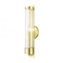 Livex Lighting 10142-12 - 1 Light Satin Brass Tall ADA Single Sconce