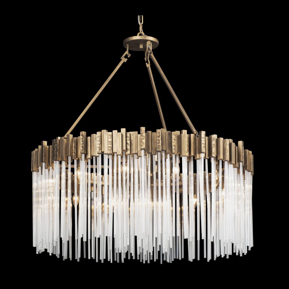 Matrix 12-Lt Pendant - Havana Gold