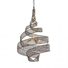 Varaluz 240P03MBFG - Flow 3-Lt Twist Pendant - Matte Black/French Gold