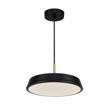 Artcraft AC6900BK - Lexi Collection 1-Light 12" Pendant Black