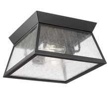 Artcraft AC8866BK - Lucian Collection 2-Light Outdoor Flushmount Black