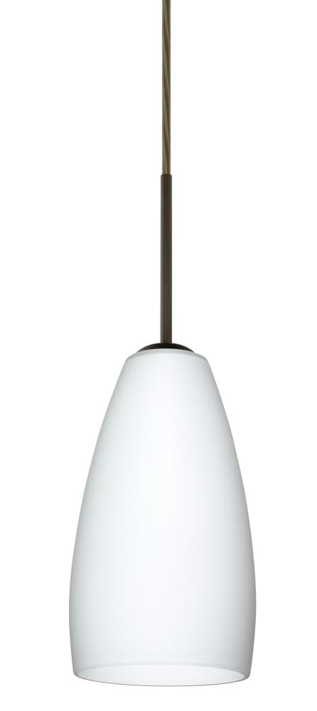 Besa Chrissy Pendant Bronze Opal Matte 1x40W Halogen