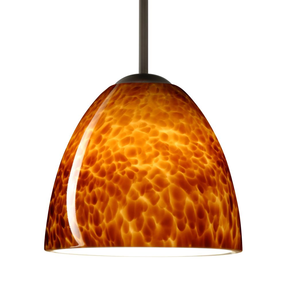 Besa Sasha LED Pendant 1Bc Amber Cloud Bronze 1x9W LED, 15Ft. Cord