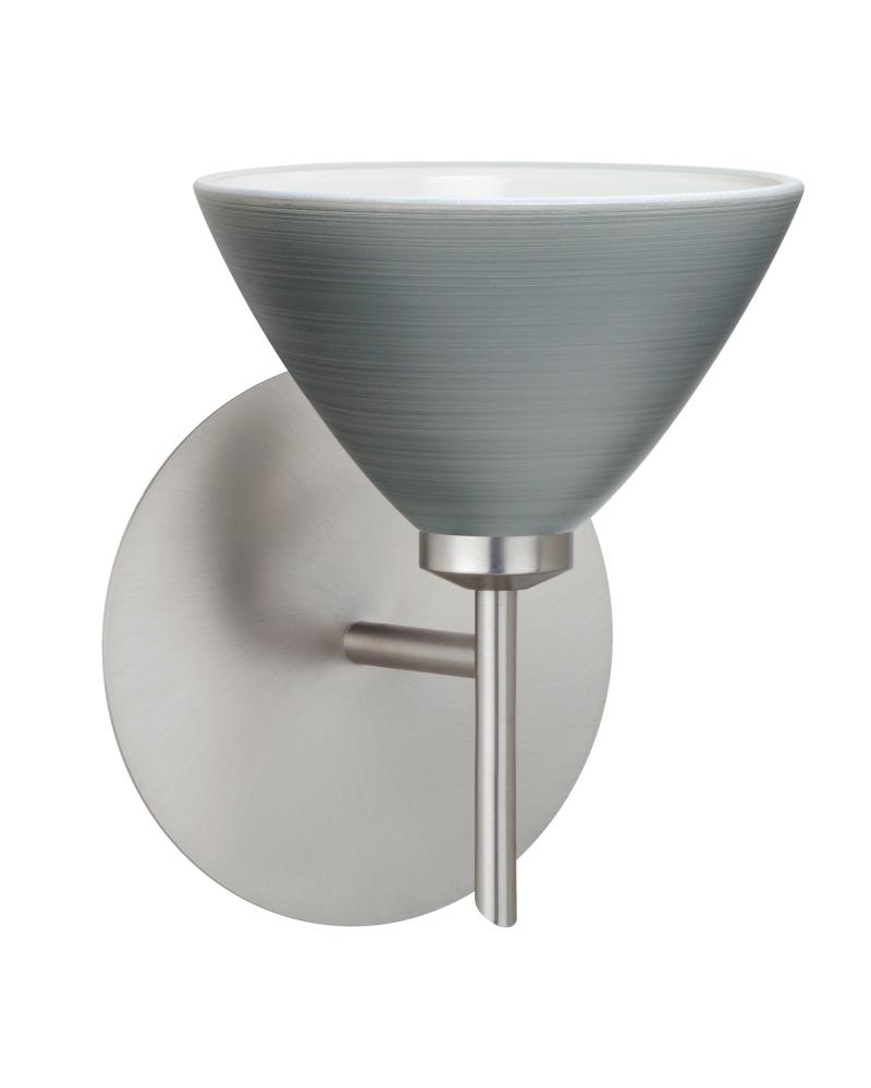 Besa Wall Domi Satin Nickel Titan 1x5W LED