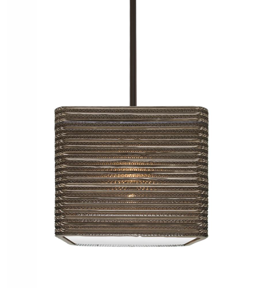 Besa, Kirk 12 Stem Pendant, Bronze Finish, 1x9W LED