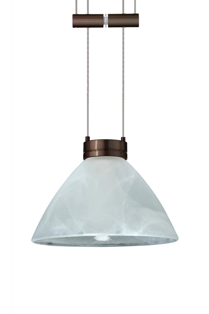 Besa Pendant Domi Bronze Marble 1x50W Halogen