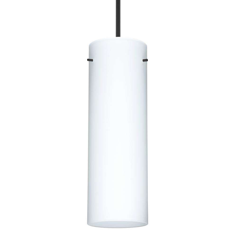 Besa Copa Pendant, Opal Matte, Black, 1x50W Halogen