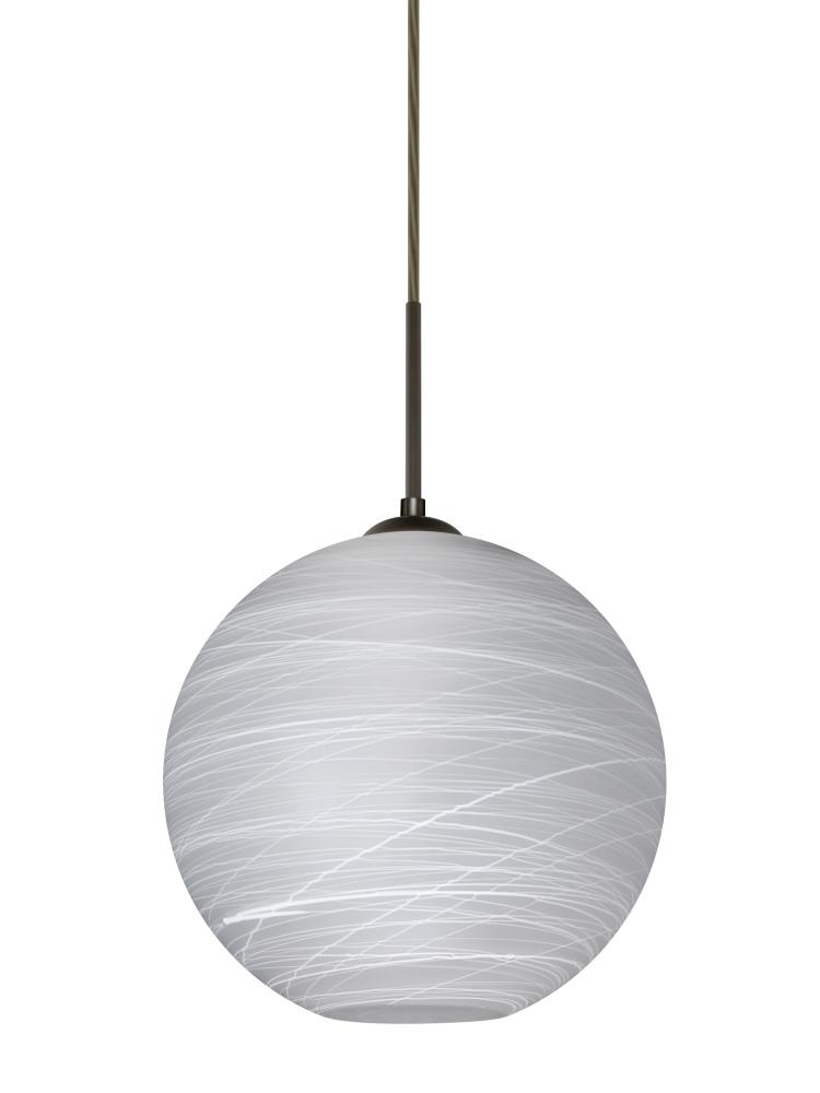 Besa Coco 10 Pendant, Cocoon, Bronze Finish, 1x60W Medium Base