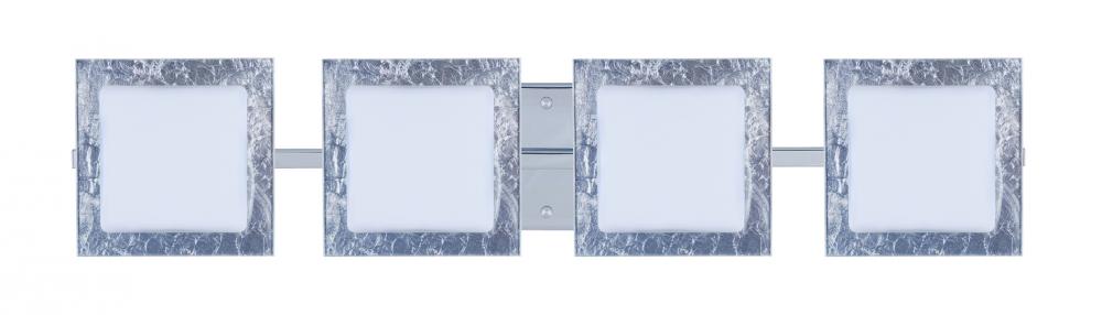 Besa Wall Alex Chrome Opal/Silver Foil 4x5W LED