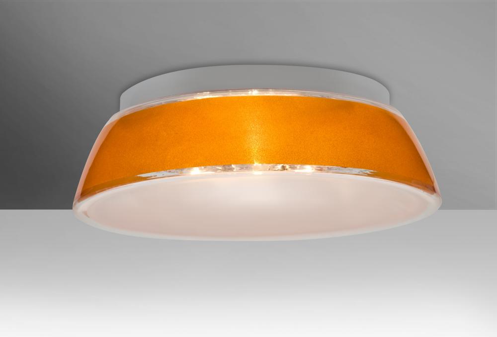 Besa, Pica 17 Ceiling, Gold Sand, 3x60W Medium Base