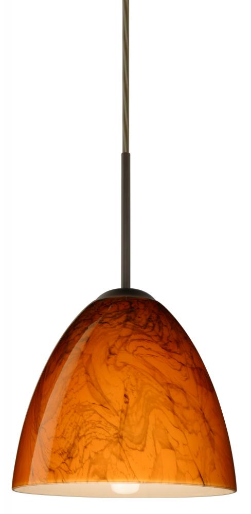 Besa Vila Pendant For Multiport Canopy Bronze Habanero 1x60W Medium Base