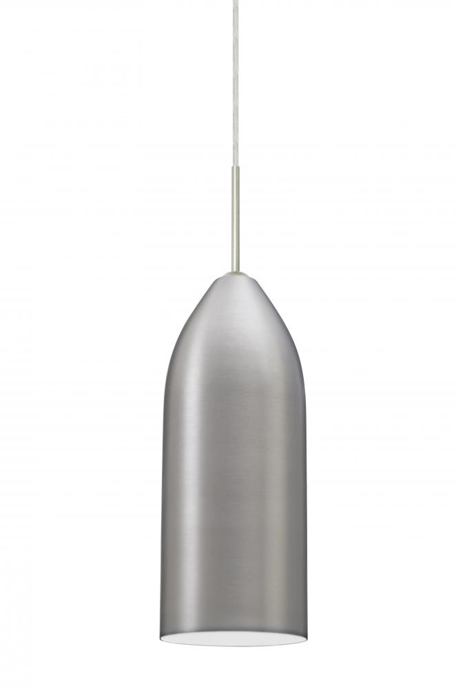 Besa, Lindy Pendant For Multiport Canopy, White, Bronze Finish, 1x60W Medium Base, 15