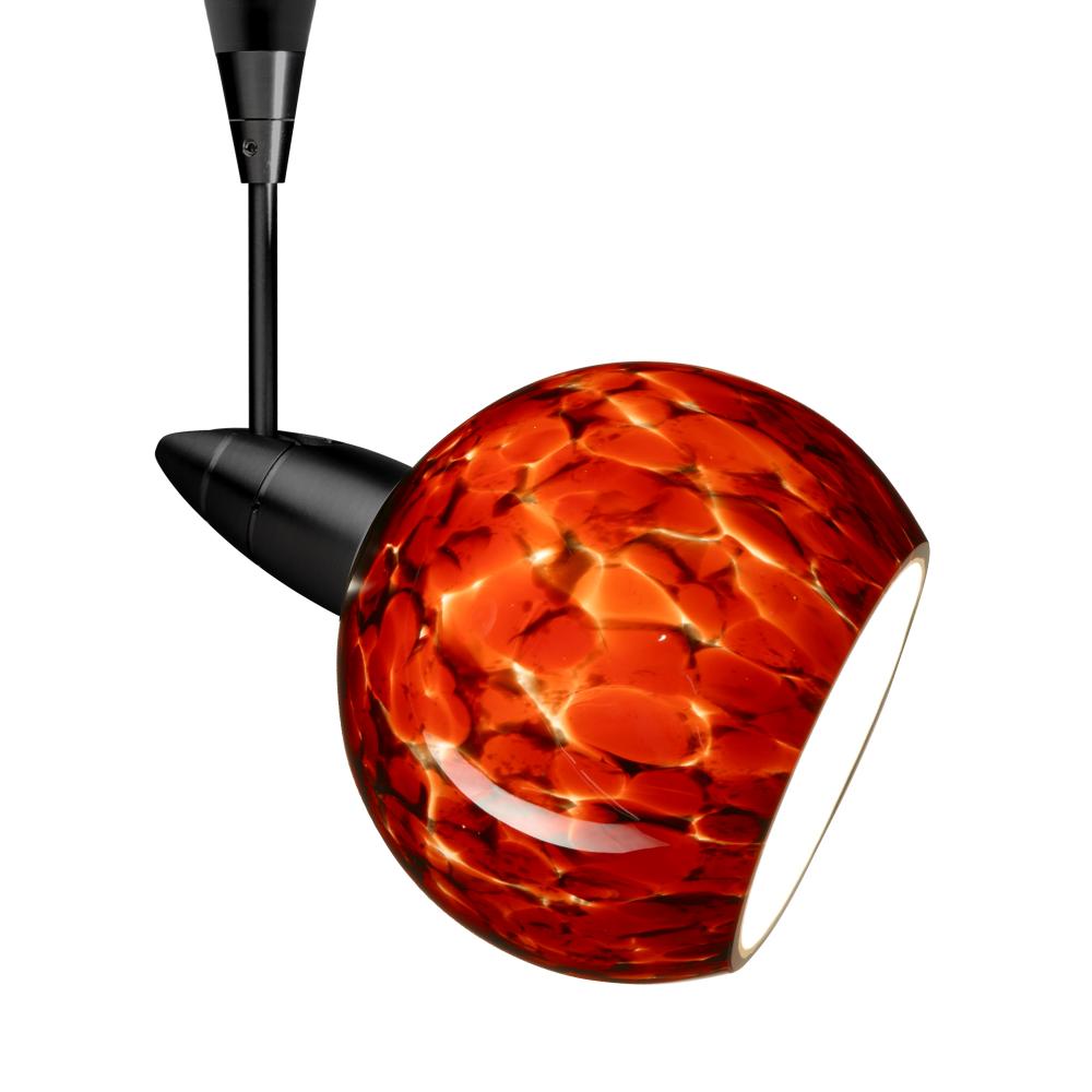 Besa, Palla 3 Spotlight, Garnet, Black Finish, 1x35W MAX GU5.3 Base