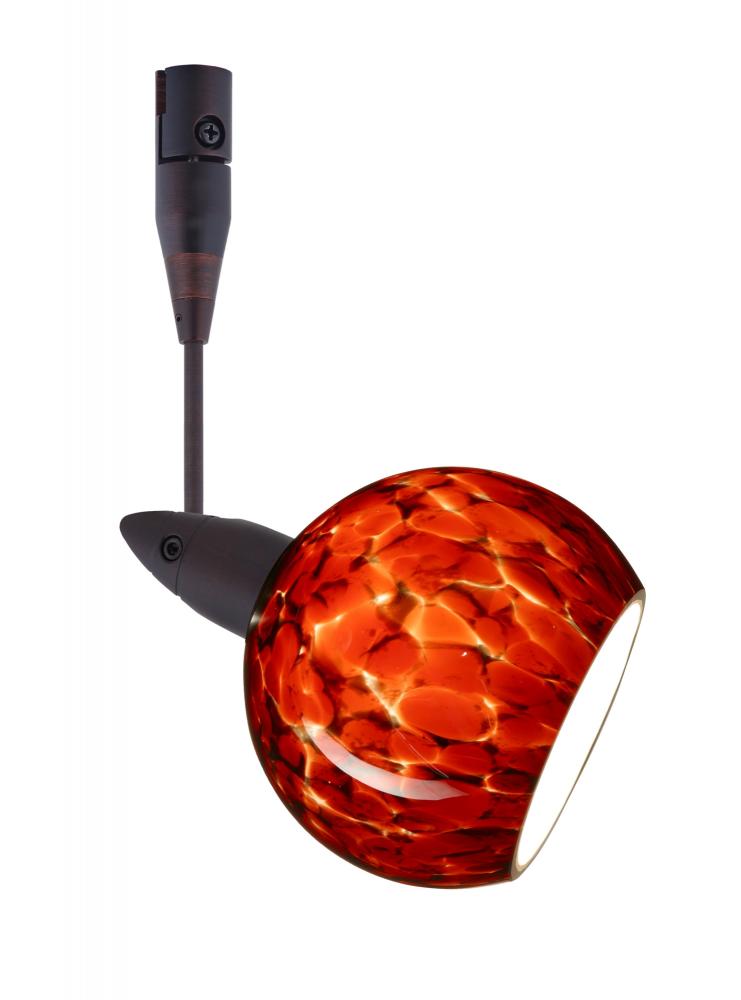 Besa Spotlight With 18" Stem Palla 3 Bronze Garnet 1x35W Halogen Mr11