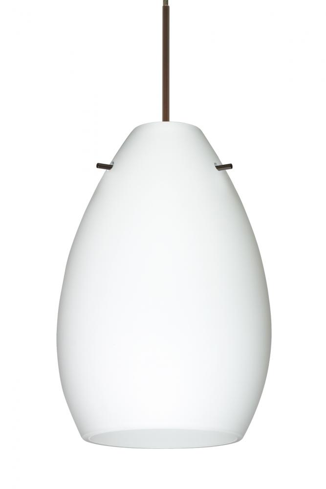 Besa Pendant Pera 6 Bronze Opal Matte 1x50W Halogen, 15Ft. Cord