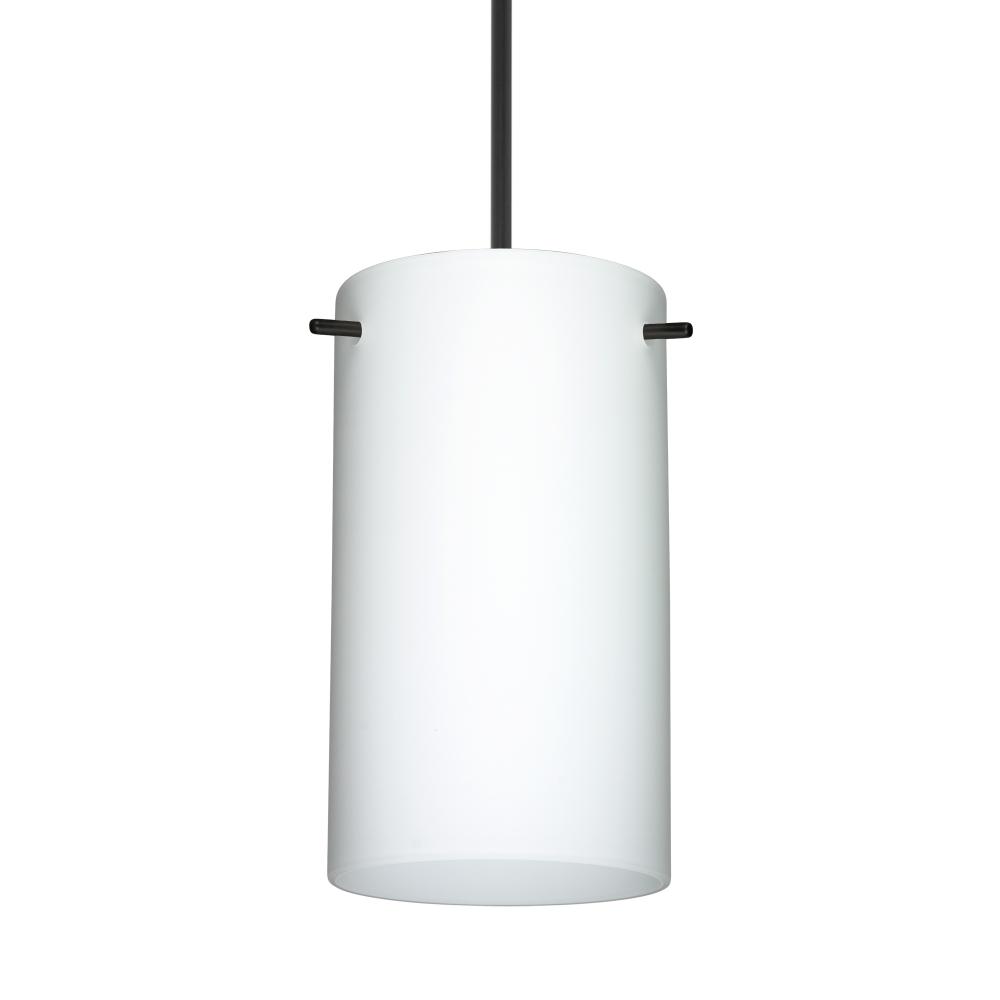 Besa Stilo 7 Pendant Opal Matte Black 1x5W LED