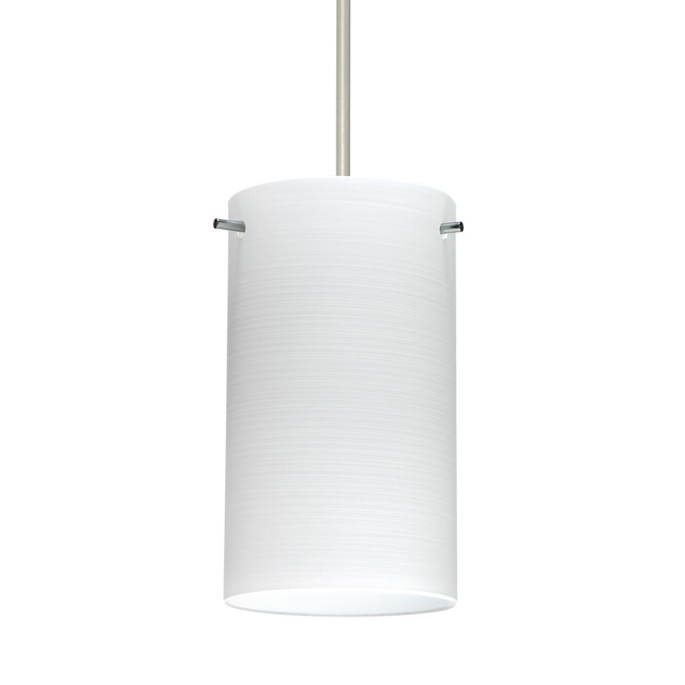 Besa Stilo 7 Pendant Satin Nickel Chalk 1x50W Halogen, 15Ft. Cord