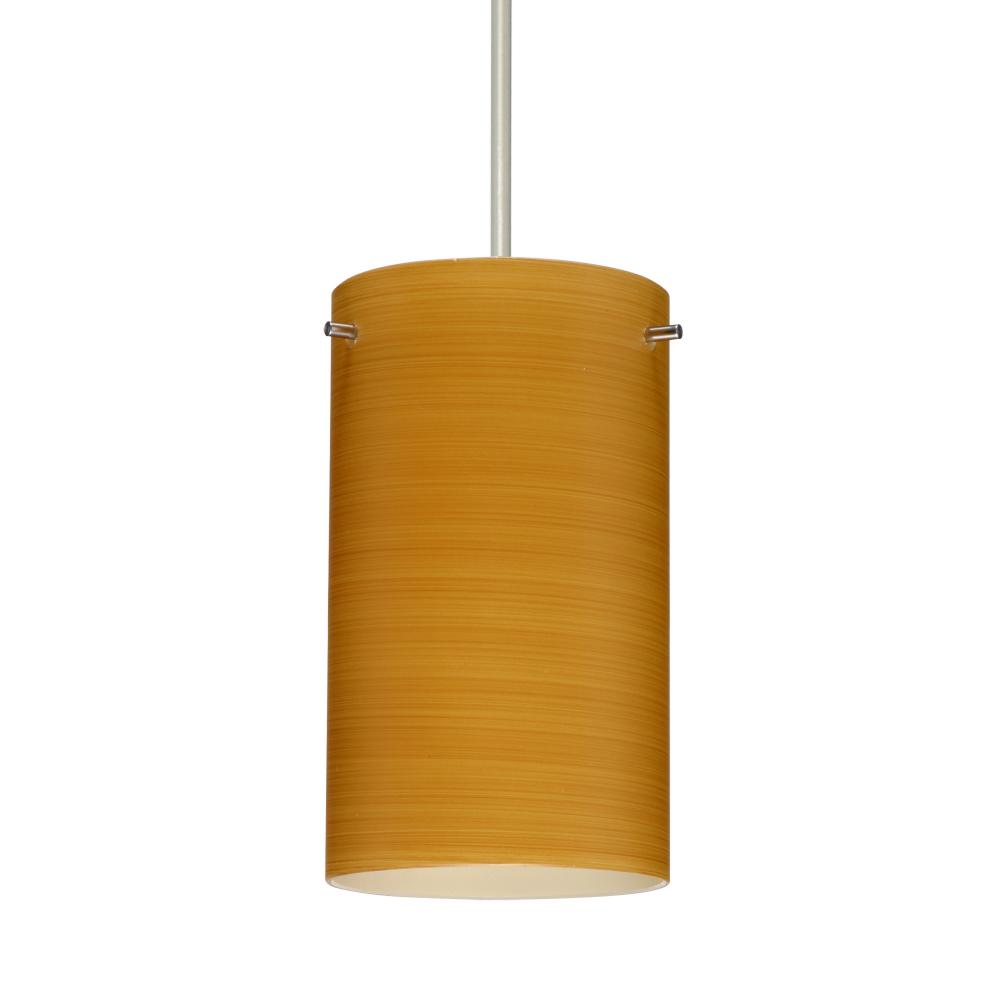 Besa Stilo 7 Pendant Satin Nickel Oak 1x50W Halogen, 0-10V Dimming