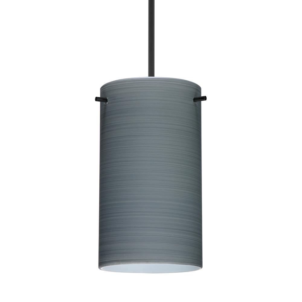 Besa Stilo 7 Pendant Black Titan 1x50W Halogen, 0-10V Dimming