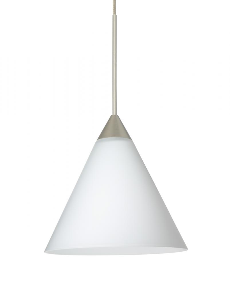 Besa Pendant Kani Satin Nickel Opal Matte 1x5W LED