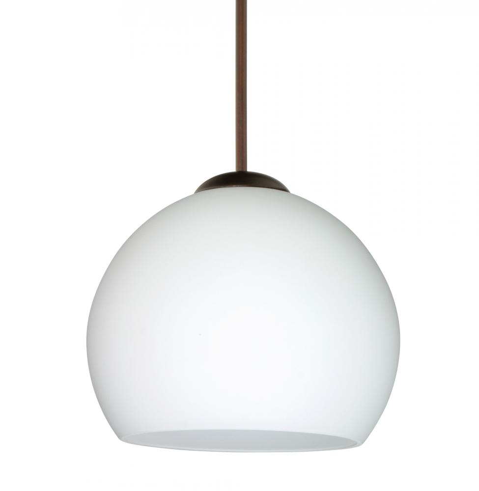 Besa Pendant Palla 5 Bronze Opal Matte 1x50W Halogen, 15Ft. Cord