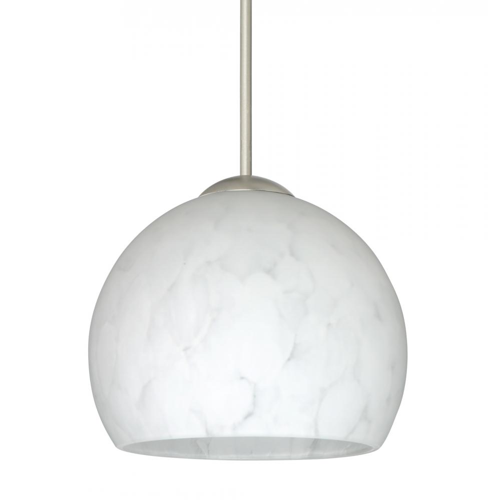 Besa Pendant Palla 5 Satin Nickel Carrera 1x50W Halogen, 15Ft. Cord