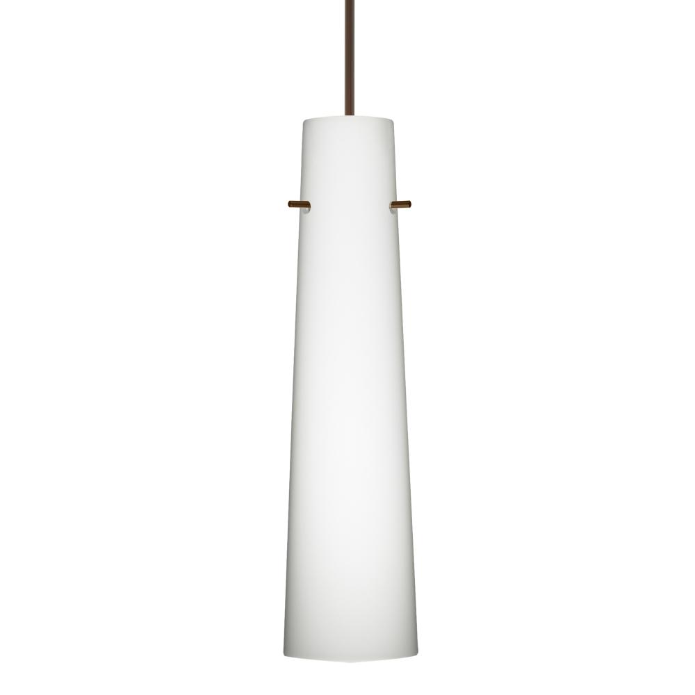 Besa Camino Pendant Bronze Opal Matte 1x50W Halogen