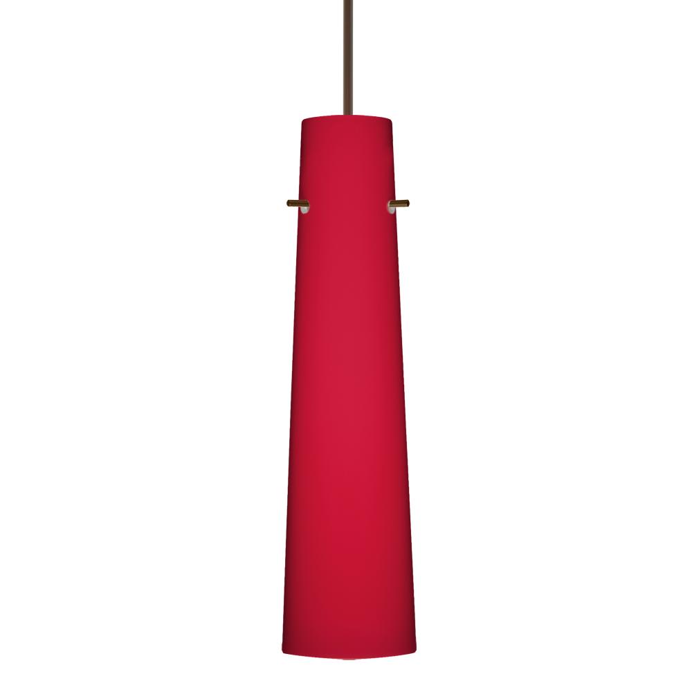 Besa Camino Pendant Bronze Ruby Matte 1x50W Halogen