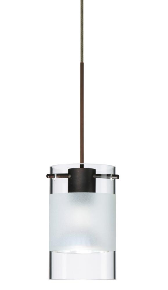 Besa Pendant Scope Bronze Clear/Frost 1x50W Halogen Mr16