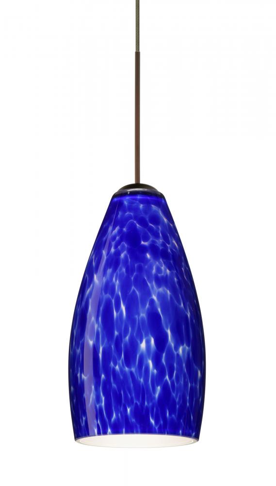 Besa Pendant Karli Bronze Blue Cloud 1x50W Halogen, 15Ft. Cord