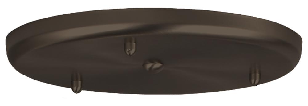 Besa 3-Light Large Round 120V Multiport Canopy, Bronze