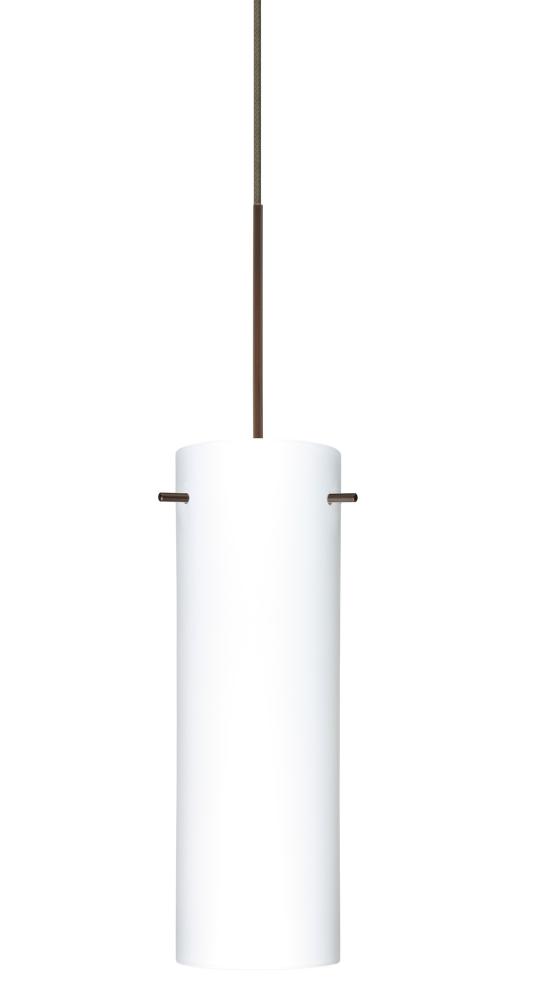 Besa Copa Pendant for Multiport Canopy, Opal Matte, Bronze, 1x5W LED, 15Ft. Cord