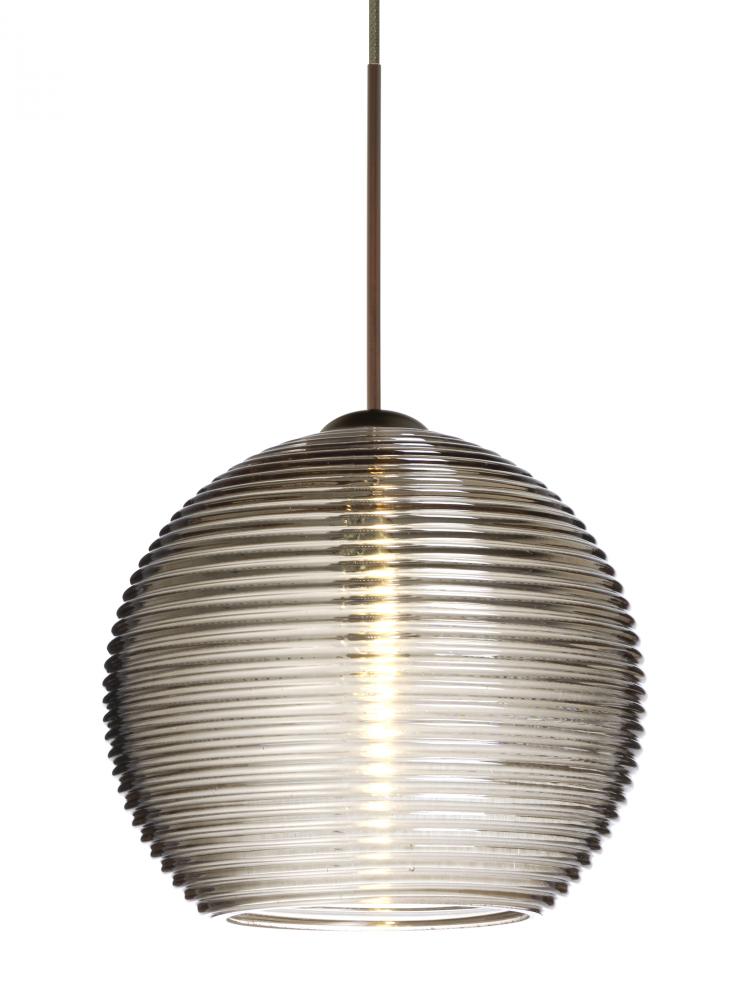 Besa Pendant Kristall 6 Bronze Smoke 1x5W LED, 15Ft. Cord