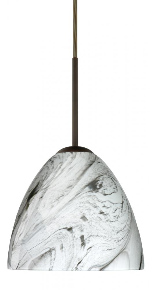 Besa Sasha Pendant Bronze Marble Grigio 1x40W Halogen