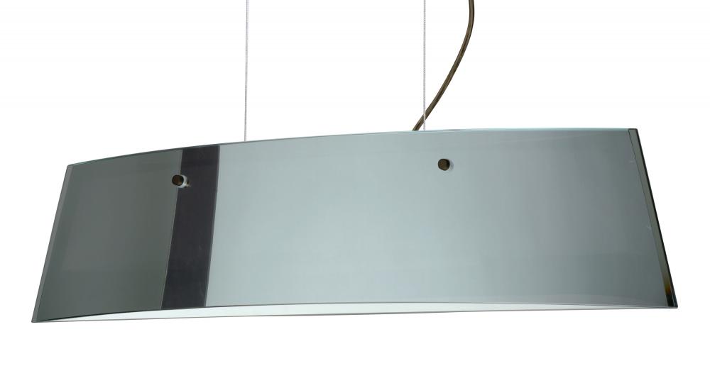 Besa Pendant Silhouette 28 Bronze Mirror/Frost 3x5W LED