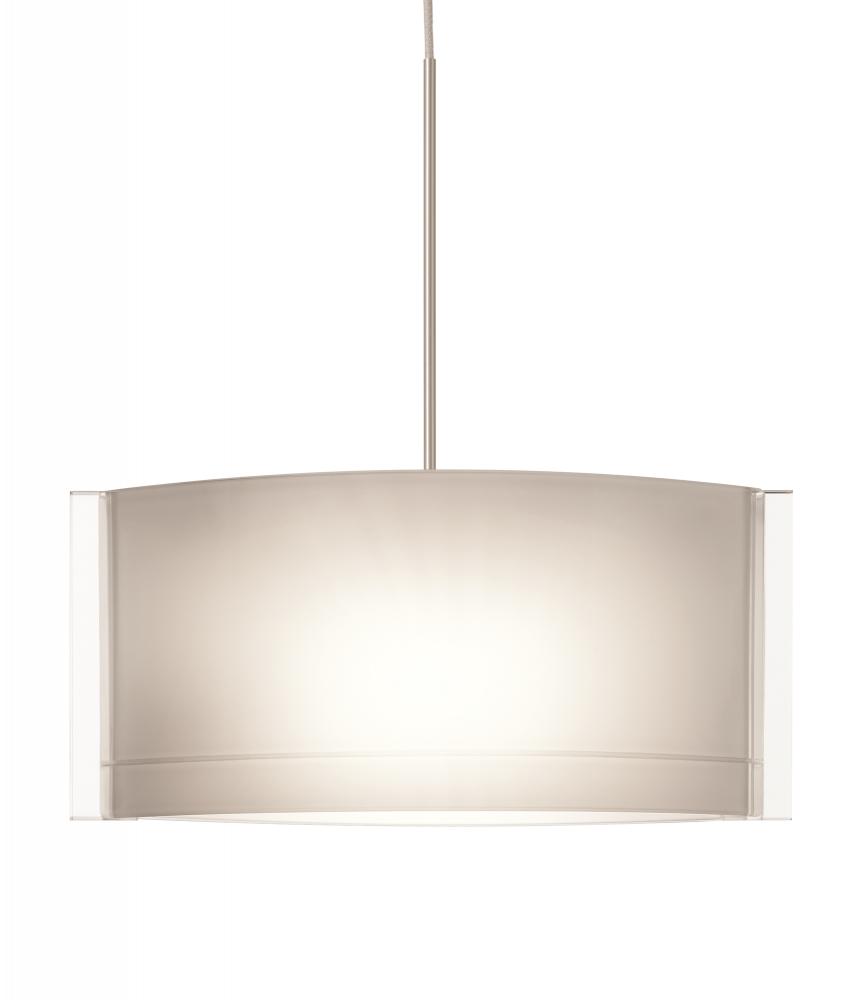 Besa Jodi Pendant xp Opal Glossy Satin Nickel 1x50W Halogen