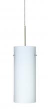 Besa Lighting 1JC-412307-SN-L - Besa Stilo 10 Pendant Satin Nickel Opal Matte 1x100W Medium Base, 15Ft. Cord