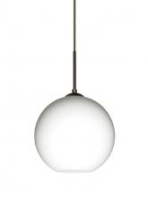 Besa Lighting 1JC-COCO807-BR - Besa Coco 8 Pendant, Opal Matte, Bronze Finish, 1x60W Medium Base