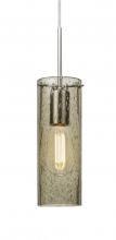 Besa Lighting 1JC-JUNI10LT-EDIL-SN - Besa, Juni 10 Cord Pendant, Latte Bubble, Satin Nickel, 1x4W LED Filament