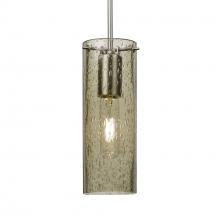 Besa Lighting 1JC-JUNI10LT-SN-L - Besa, Juni 10 Cord Pendant, Latte Bubble, Satin Nickel, 1x60W Medium Base, 15Ft. Cord