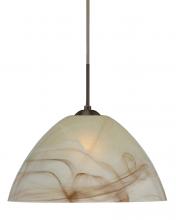  1JT-420183-LED-BR-L - Besa Tessa LED Pendant Mocha Bronze 1x9W LED, 15Ft. Cord