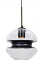 Besa Lighting 1JT-HULA8BK-BR - Besa Hula 8 Cord Pendant